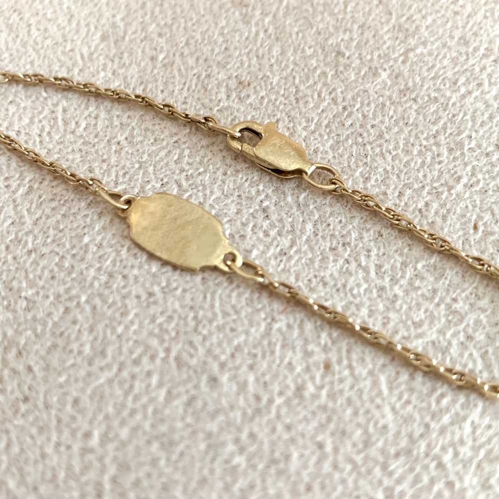 VINTAGE James Avery 14k gold ID bracelet - Picture 6 of 11